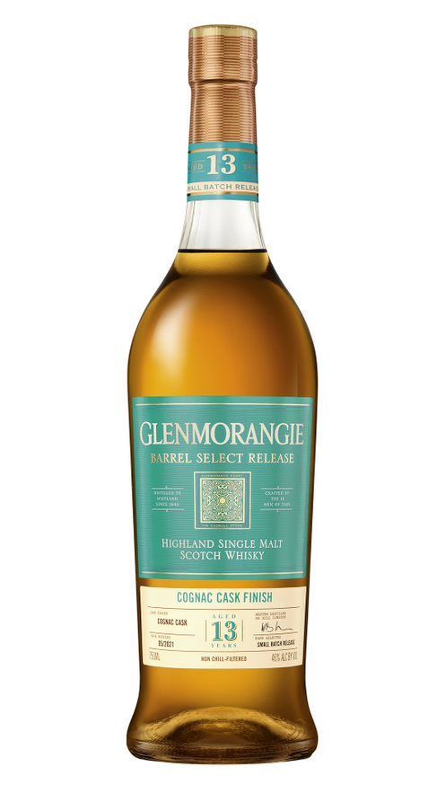 Glenmorangie - 13 Year Old - Cognac Cask Finish - Barrel Select Release - Limited Edition - Single Malt Scotch Whisky.