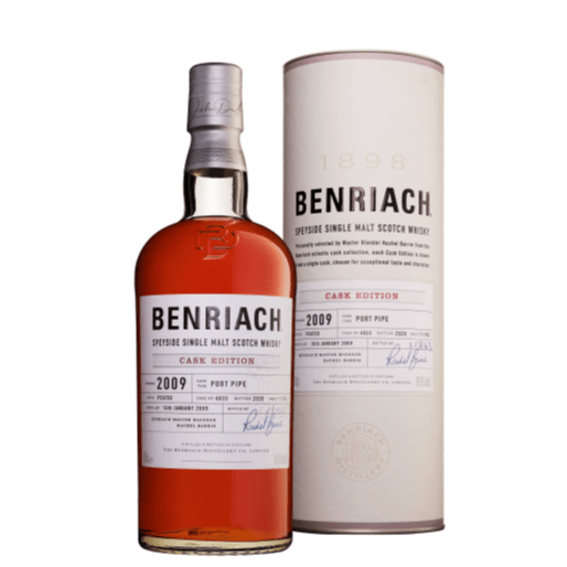 BENRIACH 11 Year Old  - 2009 - Cask Edition Collection - #4833 - Peated Port Pipe - Batch 17 - Single Malt Scotch Whisky