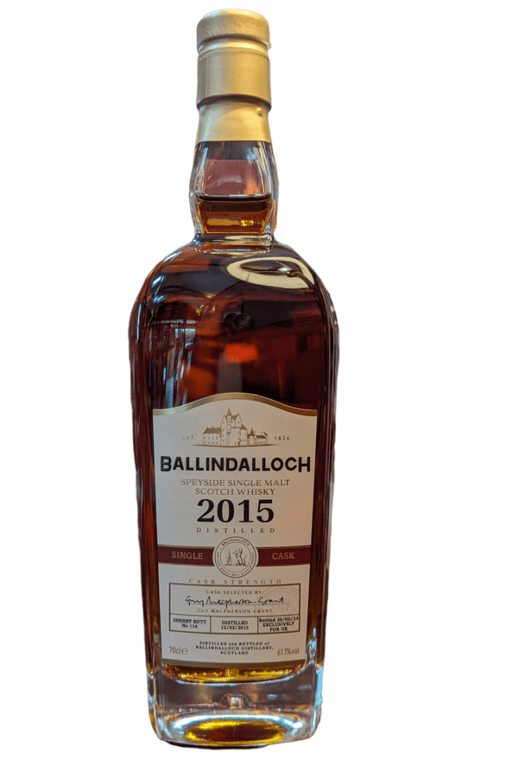 Ballindalloch 2015 - 8 Year Old - Oloroso Butt -Single Malt Scotch Whisky -  UK Exclusive Cask #114