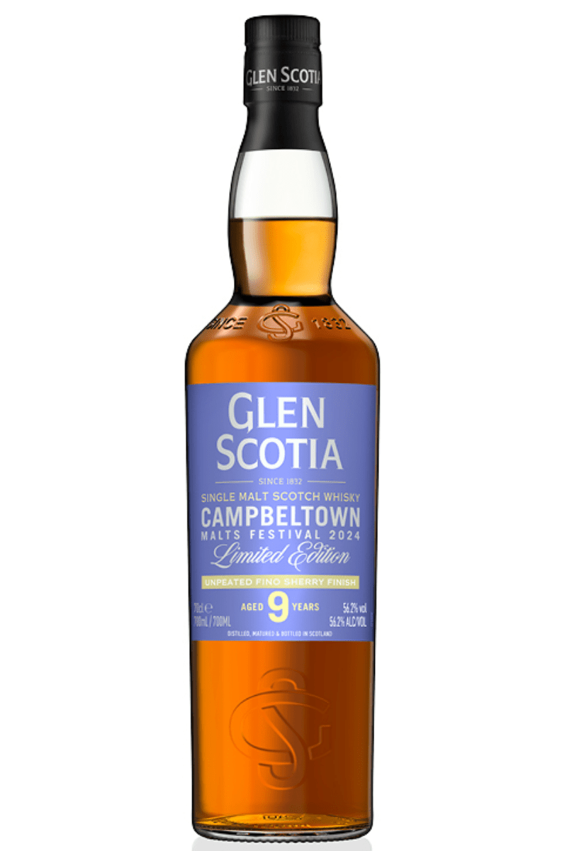 Glen Scotia 9 Year Old Unpeated Fino Sherry Cask Finish - Limited Edition - Campbeltown Malts Festival 2024 -Single Malt Scotch Whisky