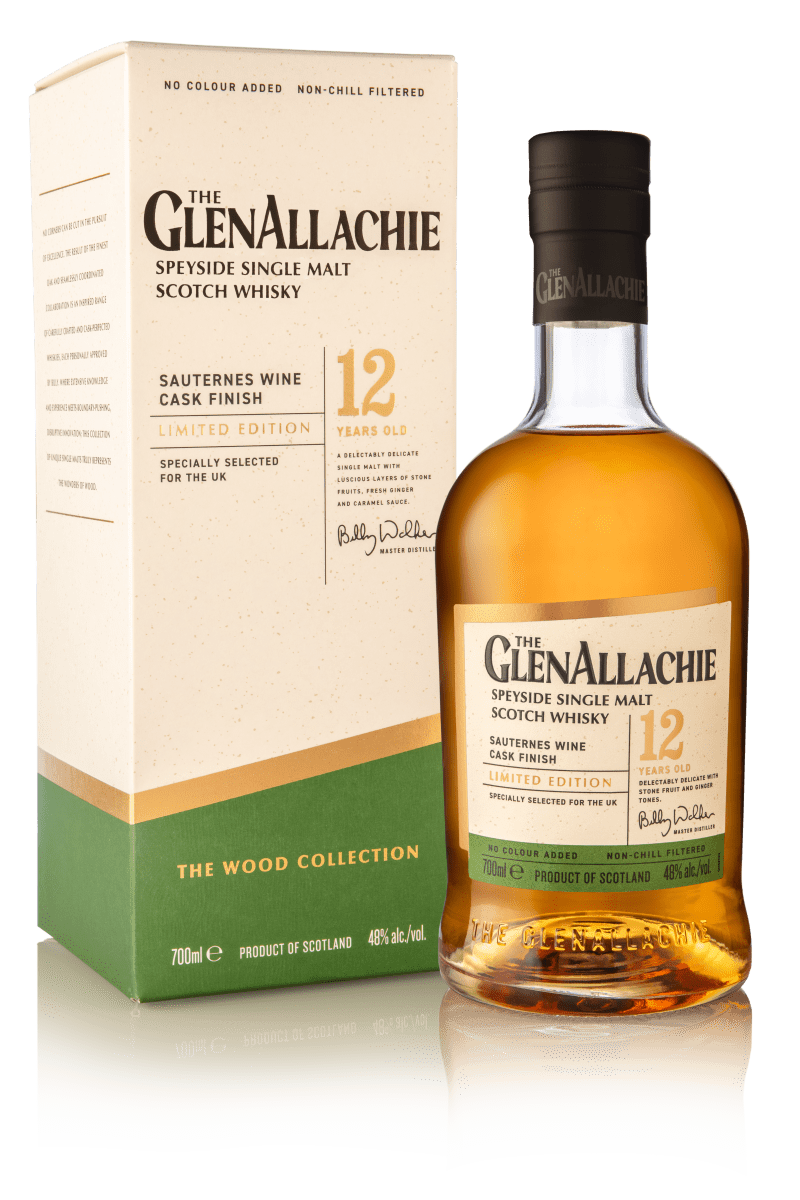 GlenAllachie 12 Year Old - Sauternes Wine Cask Finish - Single Malt Scotch Whisky - 2024 Release - UK Exclusive.