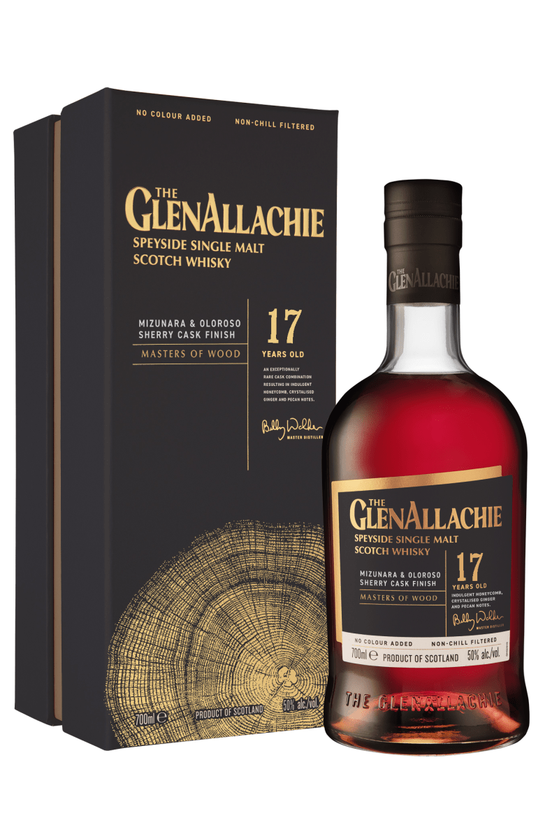 GlenAllachie 17 Year Old Mizanura  & Oloroso Cask Finish Single Malt Scotch Whisky - Masters of Wood -2024 Release 