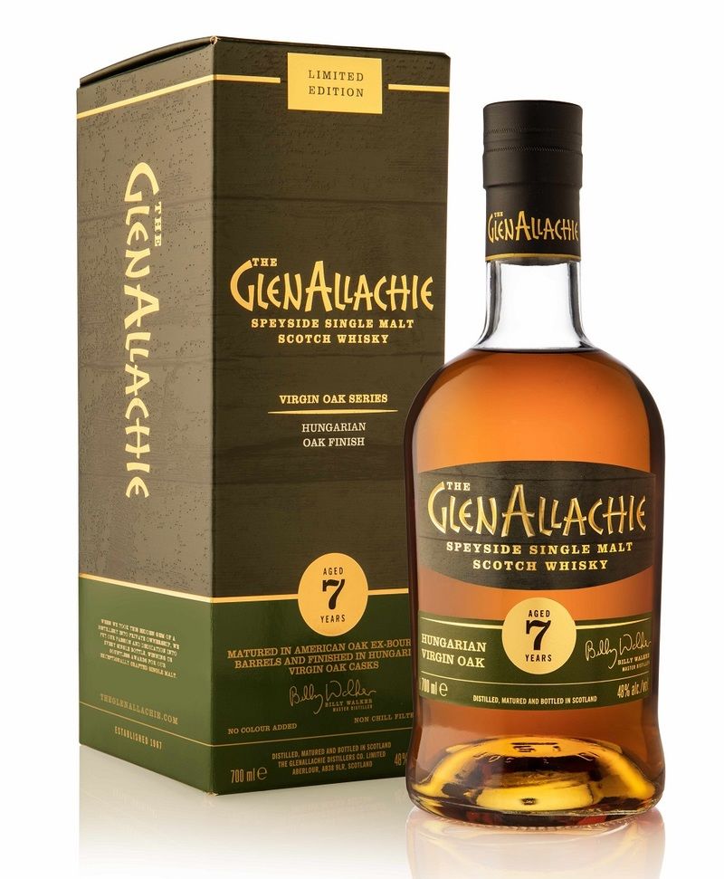 GlenAllachie 7 Year Old - Hungarian Virgin Oak - Single Malt Scotch Whisky - Virgin Oak Series - 2023 Release