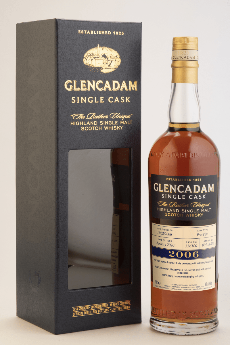 Glencadam 2006 Port Pipe #Cask 336100  Single Malt Scotch Whisky