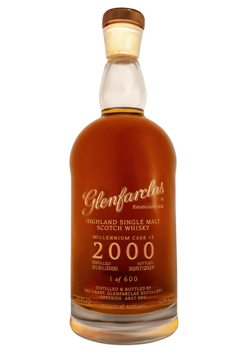 Glenfarclas 24 Year Old - First Fill Sherry  Single Malt Scotch Whisky - Millennium Cask No.12 YEAR 2000