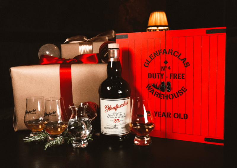 Glenfarclas 25 Year Old Single Malt Scotch Whisky - Luxury Gift Set 