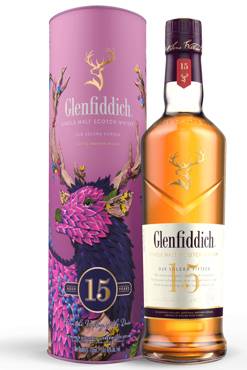 Glenfiddich 15 Year Old Solera Vat Single Malt Scotch Whisky