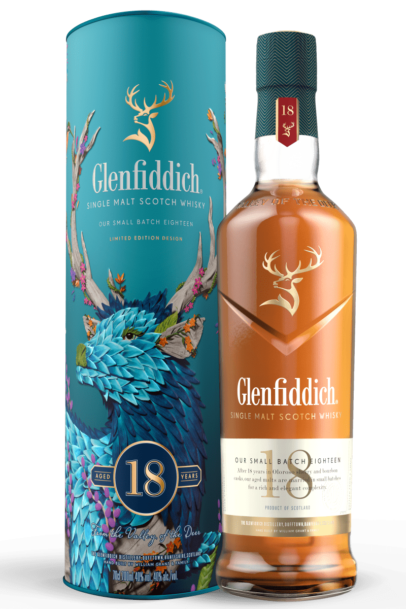 Glenfiddich 18 Year Old Single Malt Scotch Whisky