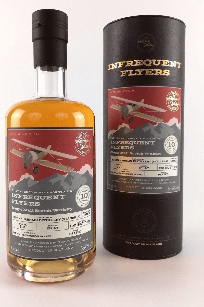 Bunnahabhain Peated 2013 - 10 Year Old - Cask # 901  Single Malt  Scotch Whisky  - Infrequent Flyers - UK Exclusive