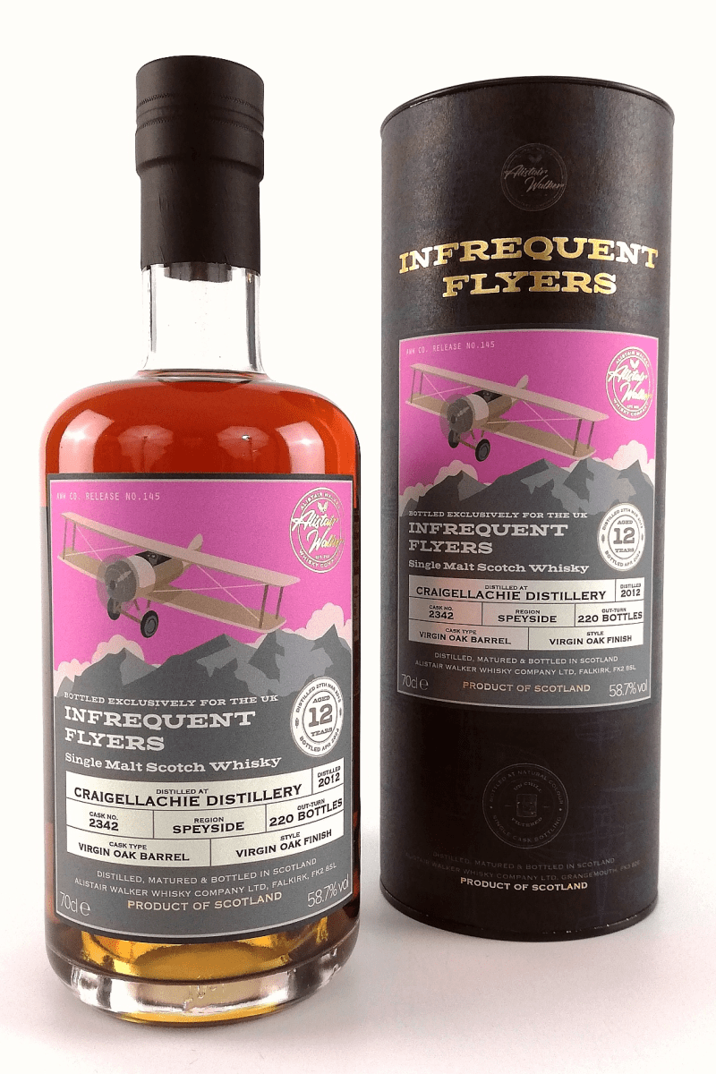 Craigellachie 2012 - 12 Year Old - Cask # 2342  Single Malt  Scotch Whisky  - Infrequent Flyers - UK Exclusive