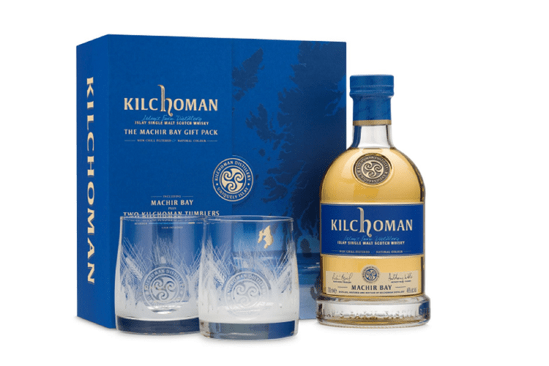 Kilchoman Machir Bay Single Malt Scotch Whisky Glass Gift Pack