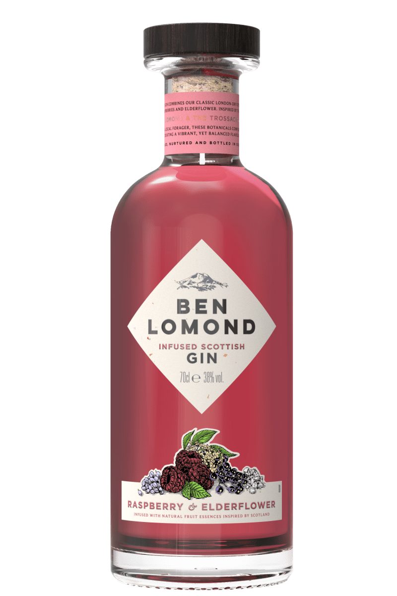 Ben Lomond Raspberry and Elderflower Infused Scottish Gin.