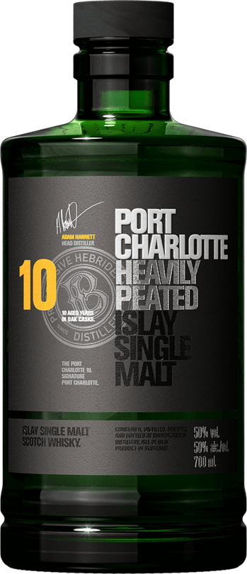 Bruichladdich Port Charlotte Heavily Peated 10 Year Old Islay Single ...